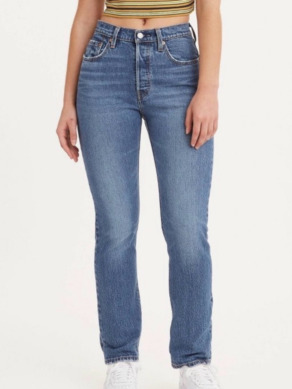 Levi's Straight Leg Jeans in Blue Denim